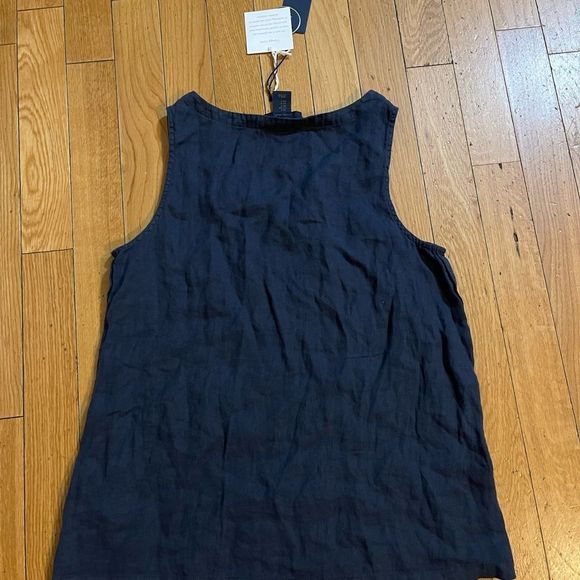 RACHEL Rachel Roy Linen Tank size small in navy - Picture 3 of 7